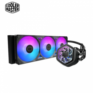 酷碼 MasterLiquid 360 Atmos II VRM Fan ARGB 黑 (360mm/VRM散熱風扇水冷頭/雙腔室設計/預裝一體式風扇/六年保)