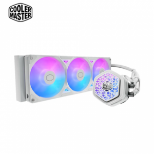 酷碼 MasterLiquid 360 Atmos II VRM Fan ARGB 白 (360mm/VRM散熱風扇水冷頭/雙腔室設計/預裝一體式風扇/六年保)