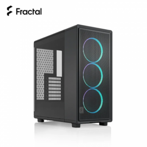 Fractal Design Epoch 黑 RGB 玻璃透側機殼 (ATX/Type-C/網孔面板/內建風扇前3/顯卡372mm/塔散170mm)