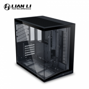 聯力 O11 Dynamic Mini V2 黑 全景玻璃機殼 (ATX/Type-C/支援背插主板/傾斜底部/內附顯卡支架/顯卡400mm/塔散160mm)
