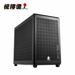 視博通 SA185 黑 電腦機殼 (M-ATX/Tyep-C/內建風扇後1/四面網孔面板/自帶手提把/顯卡285mm/塔散160mm)