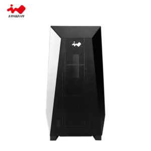 迎廣 PRISM 黑 玻璃透側機殼 (ATX/Type-C/內建風扇側3後1/鏡面玻璃/支援背插主板/顯卡435mm/塔散175mm)