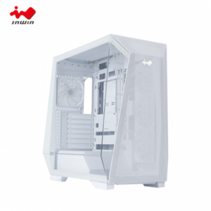 迎廣 PRISM 白 玻璃透側機殼 (ATX/Type-C/內建風扇側3後1/鏡面玻璃/支援背插主板/顯卡435mm/塔散175mm)
