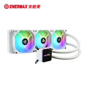 ENERMAX 保銳 虹彩晶凌 LIQMAX III 360 ARGB 白 (360mm/ARGB冷頭+風扇/雙腔體水冷頭/12cm風扇*3/五年保固)