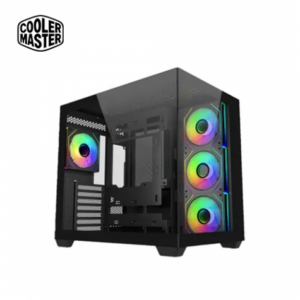 酷碼 Elite 681 黑 全景玻璃機殼 (ATX/Type-C/內建風扇側3後1/ARGB燈光/雙艙設計/顯卡410mm/塔散160mm)