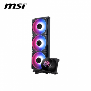 微星 MPG CORELIQUID P13 360 黑 (360mm/2.1吋LCD曲面玻璃水冷頭/預裝風扇/12cm風扇*3/三年保/註冊升級5年保)