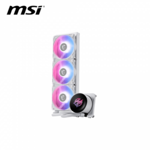 微星 MPG CORELIQUID P13 360 白 (360mm/2.1吋LCD曲面玻璃水冷頭/預裝風扇/12cm風扇*3/三年保/註冊升級5年保)