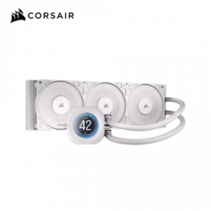 Corsair 海盜船 NAUTILUS 360 RS LCD 白 (360mm/2.1″LCD冷頭/菊鍊串接/高靜壓RS120風扇/12cm風扇*3/六年保固)