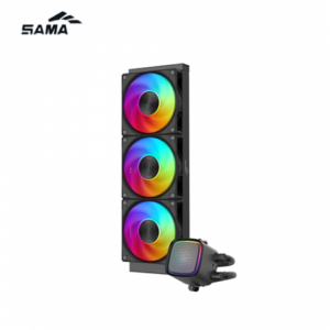 SAMA 先馬 L50 360 BK 黑 (360mm/點陣無限鏡冷頭/預裝風扇/ARGB燈光/12cm風扇*3/三年保固)