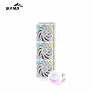 SAMA 先馬 Q70 WH 白 (360mm/2.8″磁吸LCD水冷頭(內附外接套件)/預裝風扇/ARGB燈光/12cm風扇*3/六年保固)