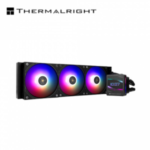 利民 Grand Vision 360 ARGB 黑 (360mm/3.4″LCD水冷頭+可轉向磁吸/12cm風扇*3/五年保固)