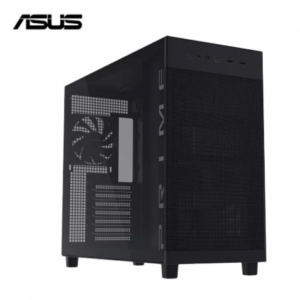華碩 Prime AP303 黑 透側版 玻璃透側機殼 (ATX/Type-C/內建風扇後1/方形金屬網孔/顯卡360mm/塔散165mm)