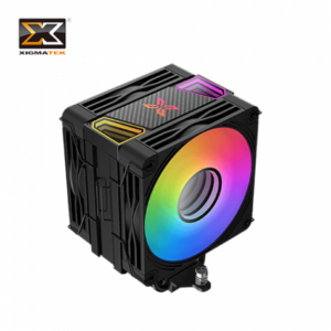 Xigmatek 富鈞 XT402 黑 (4導管/12cm風扇*2/ARGB/黑化/碳纖維紋路上蓋/單塔雙扇/高159mm)