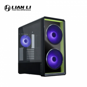 聯力 Lancool 217 INF 黑 玻璃透側機殼 (E-ATX/Type-C/支援背插主板/內建風扇前2後1/無限鏡風扇/顯卡380mm/塔散180mm)