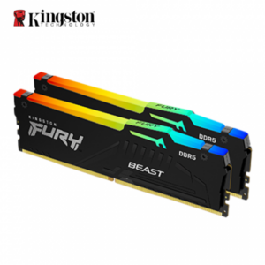 金士頓 Fury Beast (獸獵者) RGB DDR5-6400 32GB(16G*2)-黑(CL32)