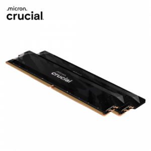 美光 Crucial PRO OC DDR5-6400 32G(16G*2)(黑色散熱片)(CL32/支援XMP&EXPO)