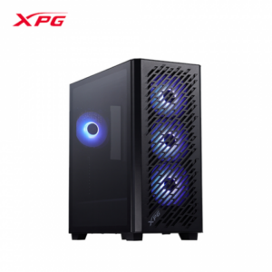 XPG 威剛 VALOR AIR PRO 黑 玻璃透測機殼 (E-ATX/Type-C/內附防塵網/內建風扇前3後1/磁吸前面板/顯卡400mm/塔散167mm)