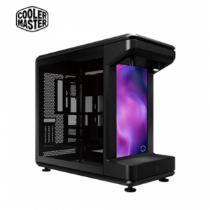 酷碼 MasterFrame 360 LCD螢幕舞台全景式機殼 (ATX/Type-C/支援背插主板/ARGB聚光燈/15.6吋LCD大螢幕/附PCIe 5.0延長線/顯卡430mm/塔散145mm)