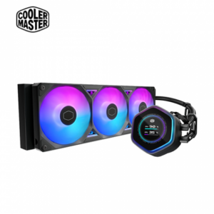 酷碼 MasterLiquid 360 Atmos II LCD ARGB 黑 (360mm/2.1″LCD水冷頭/自訂面板內容/雙腔室設計/預裝一體式風扇/六年保)-MLX-D36M-A25SZ-L1-專