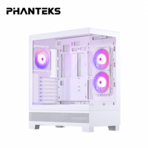 Phanteks 追風者 XT View Matrix 白 全景玻璃機殼 (ATX/Type-C/內建風扇側2後1/支援背插主板(限ATX)/LED顯示模組/無A柱/顯卡415mm/塔散184mm)