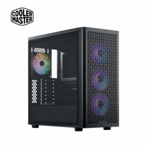 酷碼 Elite 502 黑 玻璃透側機殼 (ATX/Type-C/內建風扇前3後1/支援背插主板/ARGB燈光/顯卡410mm/塔散170mm)