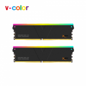 V-COLOR MANTA XSKY RGB DDR5-6400 32GB(16G*2)黑(CL32/AMD專用請勿搭配Intel)