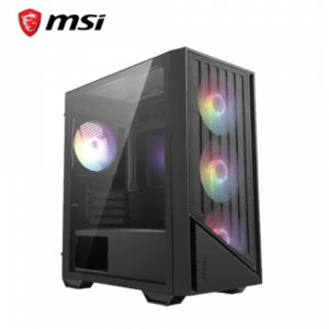 微星 PRO FORGE M051A 玻璃透側機殼 (M-ATX/內建風扇前3後1/網孔面板/顯卡300mm/塔散160mm)
