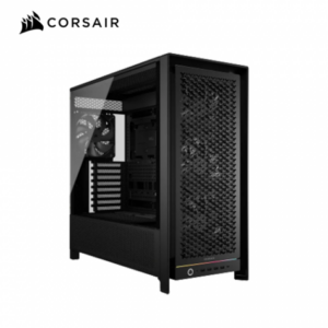 Corsair 海盜船 Frame 5000D RS 黑 玻璃透側機殼 (E-ATX/Type-C/內建風扇前3後1(RS140)/支援背插主板/3D-Y形鋼製前面板/內附顯卡支撐架/顯卡450mm/塔散175mm)