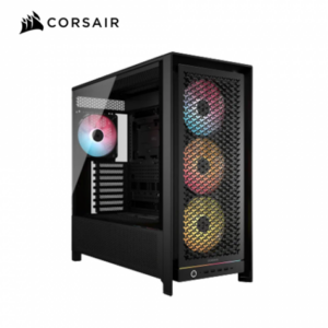 Corsair 海盜船 Frame 5000D RS ARGB 黑 玻璃透側機殼 (E-ATX/Type-C/內建風扇前3後1(RS140)/支援背插主板/3D-Y形鋼製前面板/內附顯卡支撐架/顯卡450mm/塔散175mm)