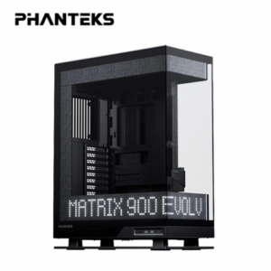 Phanteks 追風者 Evolv X2 Matrix 黑 全景玻璃機殼 (ATX/Type-C/支援背插主板(限ATX)/懸浮式設計/LED顯示模組/可調顯卡支撐架/顯卡380mm/塔散170mm)