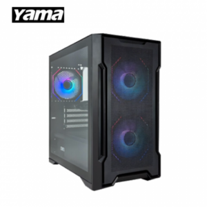 【OEM】YAMA 魔羯星 玻璃透側機殼 (M-ATX/Type-C/內建風扇前2後1/顯卡320mm/塔散155mm)