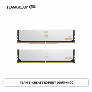 十銓 TEAM T-CREATE EXPERT DDR5-6400 128G(64G*2)-白(CL42/支援XMP&EXPO)