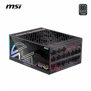 微星 MSI MPG Ai1600TS PCIE5 (80+鈦金牌/零轉模式/碳化矽MOSFET/雙原生12V-2x6/PCIe 5.1/ATX3.1/全模組/全日系/12年保固)