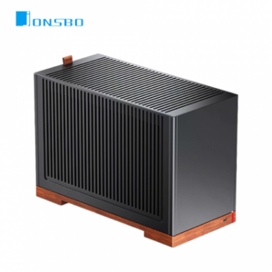 JONSBO 喬思伯 T9 黑 鋁合金機殼 (ITX/Type-C/約11L體積/SFX電源規格/內建PCI-E5.0顯卡延長線/鋁合金機身/顯卡310mm/塔散58~78mm)
