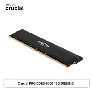 美光 Crucial PRO DDR5-6000 16G(黑散熱片)-(CL48 適用XMP 3.0及AMD EXPO)
