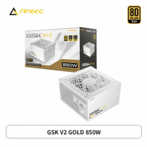 Antec 安鈦克 GSK850 V2 白 (80+金牌/ATX3.1/PCIe 5.1/智慧溫控/全模組/主日系/十年保固)