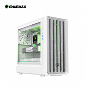 GAMEMAX CLAW 460 機殼 白 玻璃透側機殼 (ATX/Type-C/可調高度顯示卡支撐架/預裝4顆ARGB/PWM 風扇＋控制器/顯卡420mm/塔散175mm/水冷360mm)