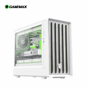 GAMEMAX CLAW 360 機殼 白 玻璃透側機殼 (M-ATX/Type-C/可調高度顯示卡支撐架/預裝4顆ARGB/PWM 風扇＋控制器/顯卡420mm/塔散175mm/水冷360mm)