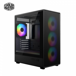 酷碼 Elite 350 ARGB 玻璃透側機殼 (ATX/內建風扇前3後1 ARGB/Type-C/顯卡317mm/塔散163mm/水冷240/120mm)