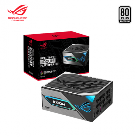 華碩 ROG THOR III 1000W EQUALIZER (80+白金牌/OLED 顯示螢幕/氮化鎵MOSFET/智慧穩壓器/ATX3.1/PCIe 5.1/全模組/全日系/十年保固)
