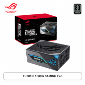 華碩 ROG THOR III 1600W GAMING EVO (80+鈦金牌/OLED 顯示螢幕/氮化鎵MOSFET/智慧穩壓器/ATX3.1/PCIe 5.1/全模組/專利的GPU優先智慧電壓穩定器/十年保固)