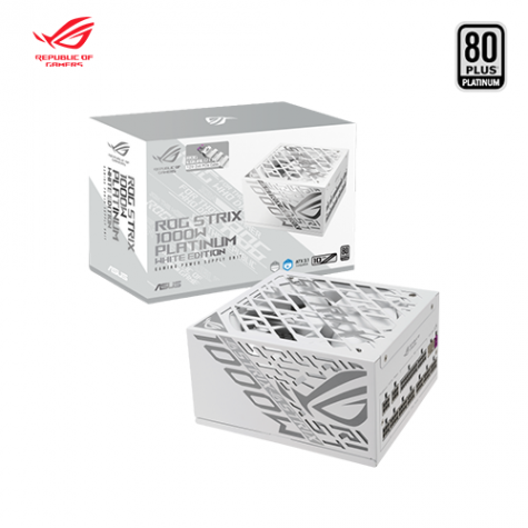 華碩 ROG STRIX 1000W EQUALIZER 潮競白(80+白金牌/氮化鎵MOSFET/智慧穩壓器/ATX3.1/PCIe 5.1/全模組/全日系/十年保固)
