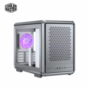 酷碼 MasterFrame 400 Mesh 銀 玻璃透側機殼 (M-ATX/Type-C/內建風扇後1/顯卡390mm/塔散190mm)