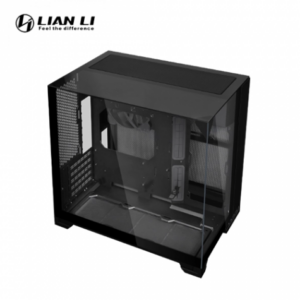 聯力 O11 Vision-M 黑 全景玻璃機殼 (M-ATX/Type-C/三面玻璃/雙頂蓋(玻璃+網孔)/無A柱/顯卡410mm/塔散162mm)