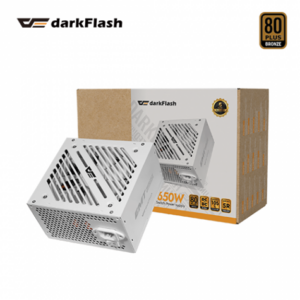 darkFlash EMT 650W 白 (80+銅牌/ATX/智慧溫控/直出/主日系/十年保固)
