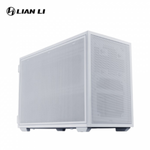 聯力 B4-mATX 白 電腦機殼 (M-ATX/21.3L/Type-C/內含12CM 薄型風扇*2/三面網孔/顯卡358mm/塔散165mm)