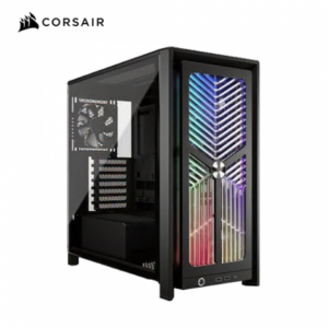 Corsair 海盜船 Frame 4000X ARGB 黑 玻璃透側機殼 (E-ATX/Type-C/RS120 ARGB風扇*3/模組化機殼系統/顯卡405mm/塔散160mm)