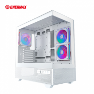 ENERMAX 保銳 Enclave A31 白 機殼 (ATX/Type-C/內建ARGB風扇側2+後1/270度環景透視/顯卡425mm/塔散180mm/1年保固)