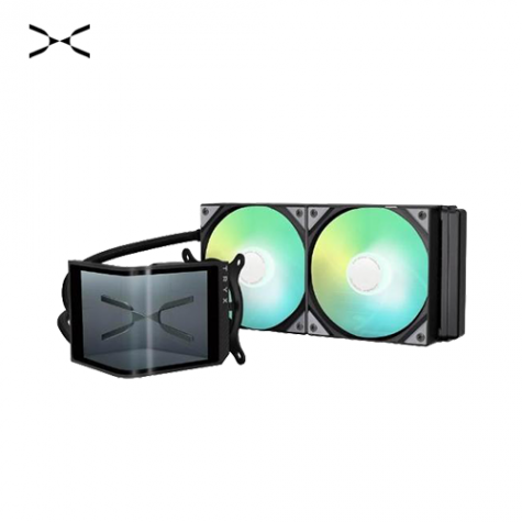 TRYX Panorama SE 240 ARGB 黑 水冷散熱器 (240水冷/6.67吋2K AMOLED曲面螢幕/Asetek Adela/ROTA ARGB風扇*2/6年保固/螢幕2年保)