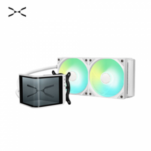 TRYX Panorama SE 240 ARGB 白 水冷散熱器 (240水冷/6.67吋2K AMOLED曲面螢幕/Asetek Adela/ROTA ARGB風扇*2/6年保固/螢幕2年保)